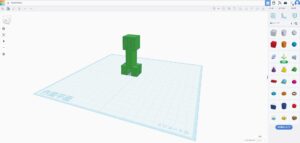 tinkercad(ティンカーキャド)でクリーパーを作る